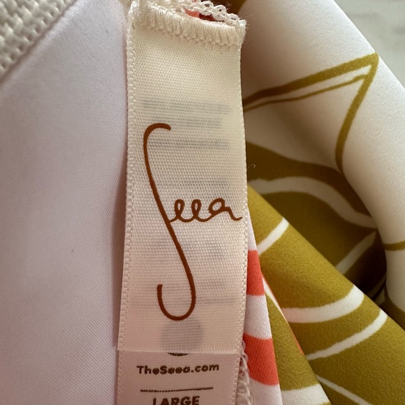 Seea Striped and Floral One Piece Swimsuit - Picture 4 of 5